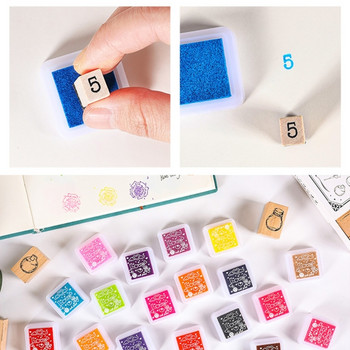 Измиващи се с пръсти мастилени тампони за деца, нетоксични, направи си сам Rainbow Craft мастилени тампони за хартия