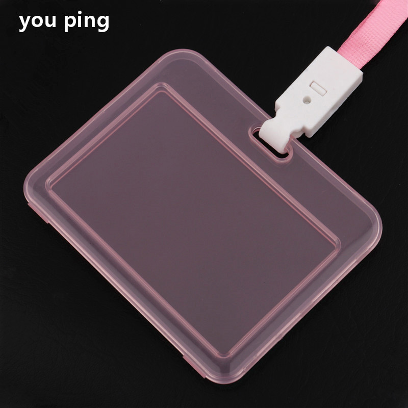 Висококачествена прозрачна карта Автобусна карта Държач за ремък за значка Бизнес кредитни карти Банкова лична карта Ученически пособия