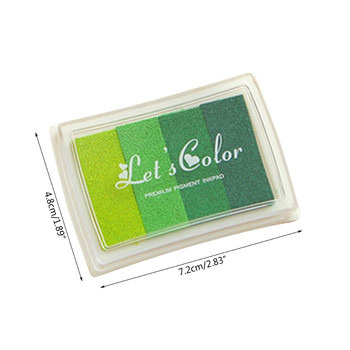 DIY Stamp Finger Craft Ink Pad Πολύχρωμο Stamp Ink Pad for Card Making Pad