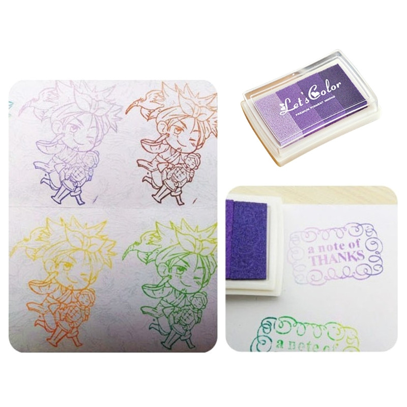 „Pasidaryk pats“ antspaudo „Finger Craft“ rašalo padėklas Daugiaspalvis antspaudo rašalo padėklas kortelių kūrimo tvarkaraštis