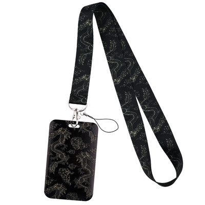 ER1740 Demon Slayer Цветни любовни въжета ID Badge Притежател Bus Pass Калъф Cover Slip Банка Притежател на кредитна карта Каишка Картодържател