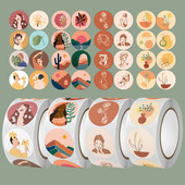 100-500 бр. Сладки стикери за канцеларски материали за скрапбукинг Етикет за запечатване на пликове Персонализирани стикери за подарък за малък бизнес