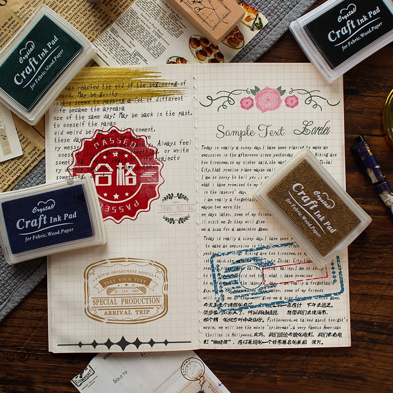 „Card Lover 21 Pure Color Ink Pad Stamp“ Specialusis rašalo padėklas „Pasidaryk pats“ įrankiai Žurnalas „Pasidaryk pats“ Scrapbooking Creative Stationery