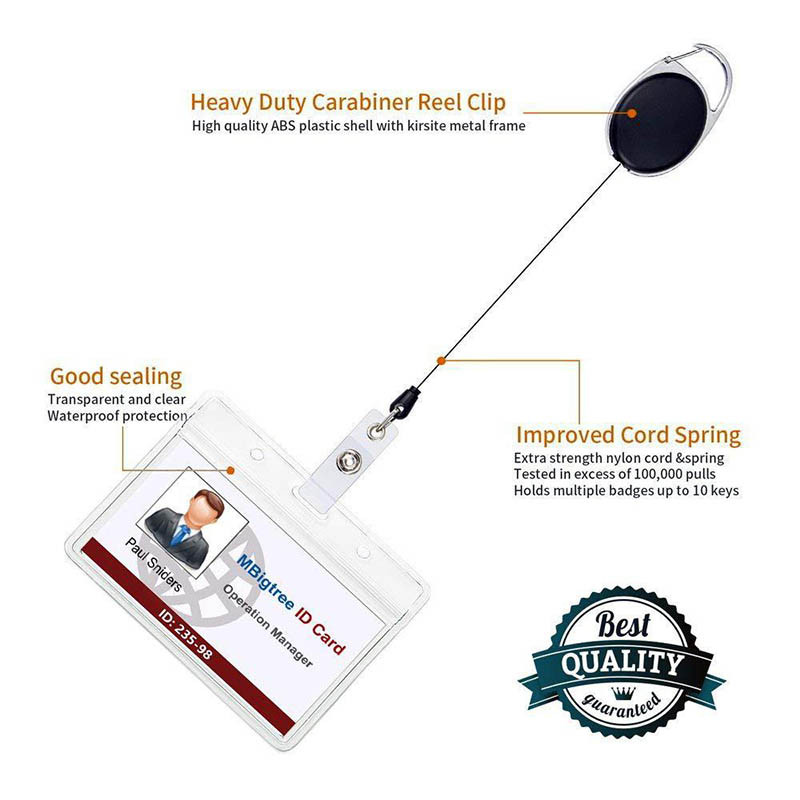 Uus must ülestõstetav tõmbemärgi rull ABS plastikust tegelaskujuga skaleeritav naiste meeste näitus PVC läbipaistev visiitkaardihoidja