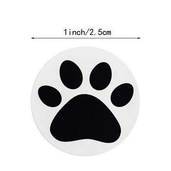 50-500 τμχ Αυτοκόλλητα εκτύπωσης μαύρου ποδιού Dog cat bear Paw Labels Αυτοκόλλητα για φορητό υπολογιστή επιβράβευση αυτοκόλλητο χαρτικά δάσκαλος για μαθητή