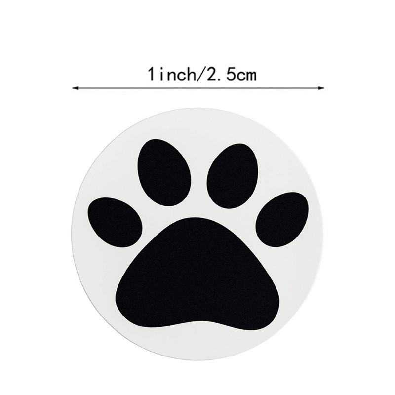 50-500 komada crnih naljepnica s otiskom šape, pas, mačka, medvjed, naljepnice s šapama, naljepnice za prijenosno računalo, nagradna naljepnica, pribor za učitelja za učenika