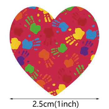 100-500 τμχ Αυτοκόλλητα σε σχήμα καρδιάς Ετικέτες σφραγίδας Αυτοκόλλητα Scrapbooking Δώρο για πακέτα και διακόσμηση γάμου Αυτοκόλλητο επιστολόχαρτου