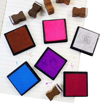 1 τεμ/παρτίδα Σφραγίδα μελανιού Kawaii για Scrapbooking Πολύχρωμο Inkpad Σφράγιση Διακόσμηση Δακτυλικών αποτυπωμάτων DIY Crafts με γραμματόσημα