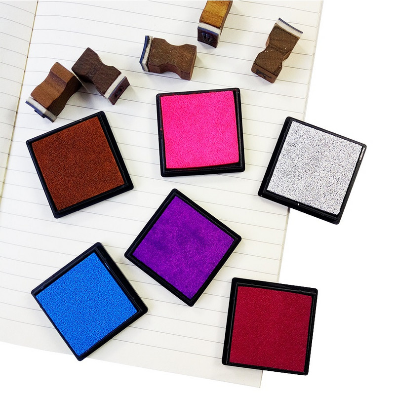 1 vnt / siunta „Kawaii“ rašalo padėklo antspaudas, skirtas „Scrapbooking“ Spalvingam rašalo bloknotui užklijuoti pirštų atspaudus „pasidaryk pats“ antspaudams