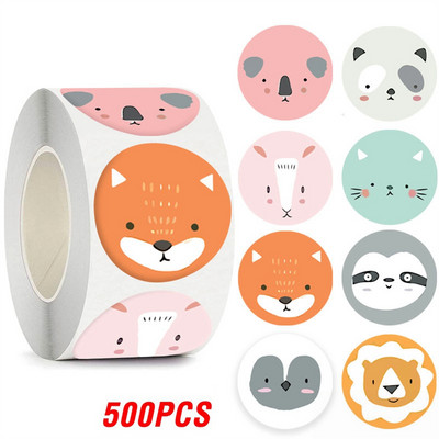 100-500db Aranyos matrica gyerekeknek állatoknak Arc jutalom matrica osztálytermi tanári kellékekhez Motivációs scrapbooking
