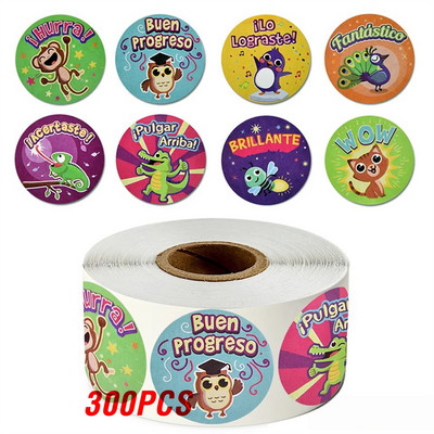 100-500db Aranyos matrica gyerekeknek állatoknak Arc jutalom matrica osztálytermi tanári kellékekhez Motivációs scrapbooking