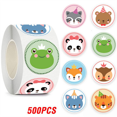100-500db Aranyos matrica gyerekeknek állatoknak Arc jutalom matrica osztálytermi tanári kellékekhez Motivációs scrapbooking