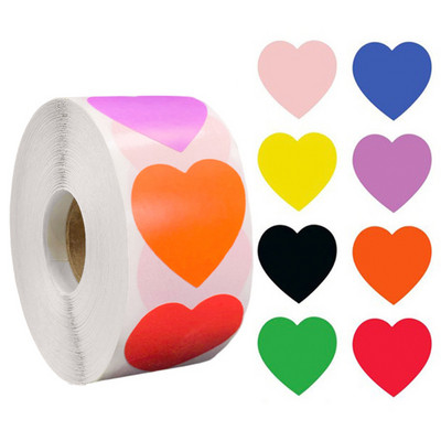 100-500db Chroma Labels matricák Színkód Pontos címkék matricák 1 hüvelykes kerek piros, ,sárga,kék,rózsaszín,fekete,levélpapír matricák1