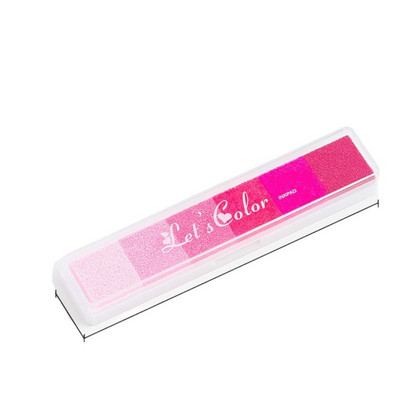 Iskolai iroda barkács kézműves Scrapbooking Rainbow tintapárna színátmenet színes tintapárna bélyegző olaj alapú újszülött lábnyom tintapad