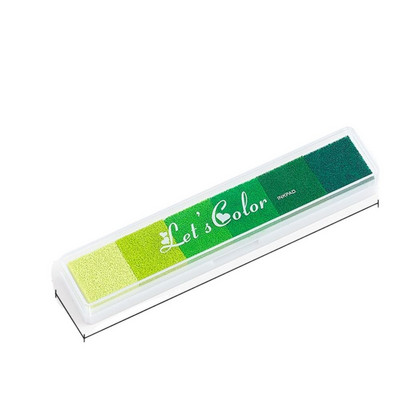 Iskolai iroda barkács kézműves Scrapbooking Rainbow tintapárna színátmenet színes tintapárna bélyegző olaj alapú újszülött lábnyom tintapad