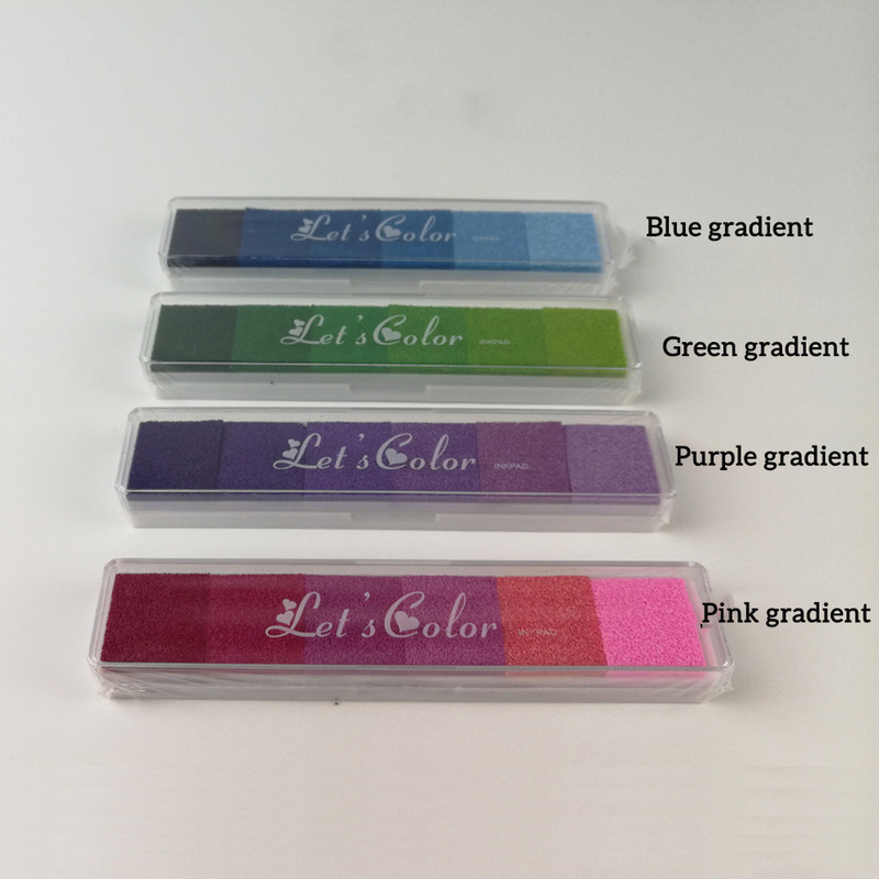 Rašalo pagalvėlė Rašalo antspaudų pagalvėlė Spalvinga animacinių filmų amatų aliejus, pagamintas „pasidaryk pats“ guminių antspaudų, skirtų audiniams, mediniam popieriui, pirštų atspaudams „Scrapbooking“