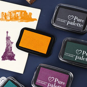 Retro színes tintapad ujjfestés Scrapbooking barkács dekoráció színes tintapad gumibélyegző tintapárna
