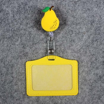 Cute Fruits Strawberry Retractable Badge Reel σιλικόνη Student Nurse Exihibiton ID Όνομα κάρτας Κάτοχος σήματος Αναλώσιμα γραφείου