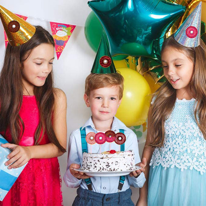 100-500 KOM Naljepnice za krafne 8 dizajna Ukusan desert izgleda Ručno izrađene krafne naljepnice naljepnice za pečenje kruha za kolače