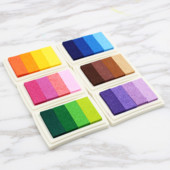 1 doboz / 5 szín DIY Scrapbooking Vintage Crafts tintapárna Színes tintapad bélyegek Pecsételés Dekorációs bélyegfesték Esküvői játék ajándék