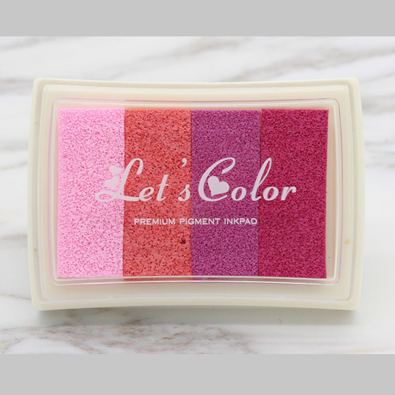 1 dėžutė / 5 spalvų DIY Scrapbooking Senovinių amatų rašalo padėklas Spalvingi rašalo pagalvėlės Antspaudai Sandarinimas Dekoravimo Antspaudas Dažai Vestuvinis žaislas Dovana