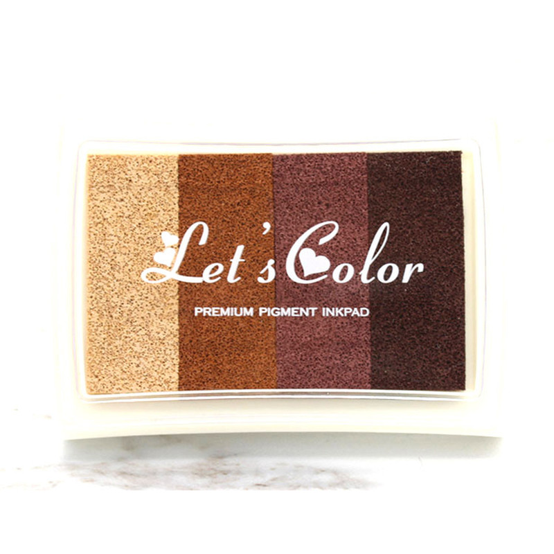 1 dėžutė / 5 spalvų DIY Scrapbooking Senovinių amatų rašalo padėklas Spalvingi rašalo pagalvėlės Antspaudai Sandarinimas Dekoravimo Antspaudas Dažai Vestuvinis žaislas Dovana