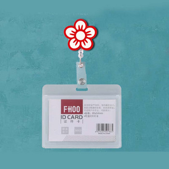 Beautiful Flowers Retractable Badge Reel Ακρυλικό Student Nurse Έκθεση ID Όνομα κάρτας Κάτοχος σήματος Αναλώσιμα γραφείου