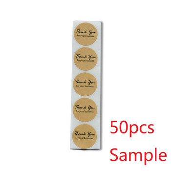 50 етикета 1 инч прозрачно златно фолио Благодарствени стикери за сватба Красиви подаръчни картички Плик за запечатване на етикети Стикери