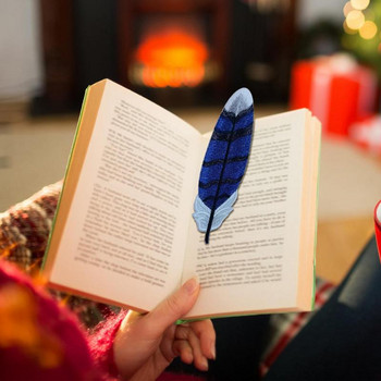 Φτερό σελιδοδείκτη Κεντημένο χέρι βιβλίο Μαρκαδόρος σελίδας Ημέρα της μητέρας Χριστουγεννιάτικα δώρο για την ημέρα του δασκάλου του Αγίου Βαλεντίνου για βιβλιοφάγος και