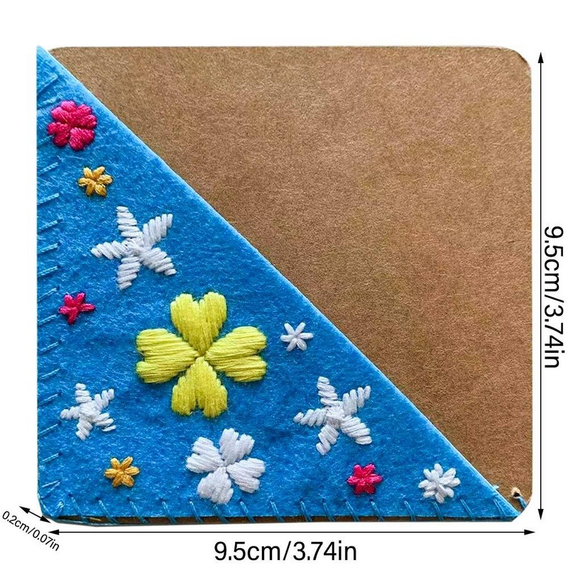 Gėlės Siuvinėjimas Žymės Knygų kampelis Apsauga draugams Elegantiškas veltinis Gėlių kampelis Popieriaus segtukas Kanceliarinės prekės Dovana studentams