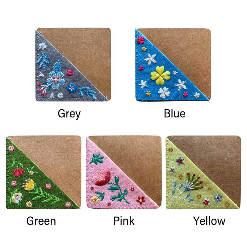 Gėlės Siuvinėjimas Žymės Knygų kampelis Apsauga draugams Elegantiškas veltinis Gėlių kampelis Popieriaus segtukas Kanceliarinės prekės Dovana studentams