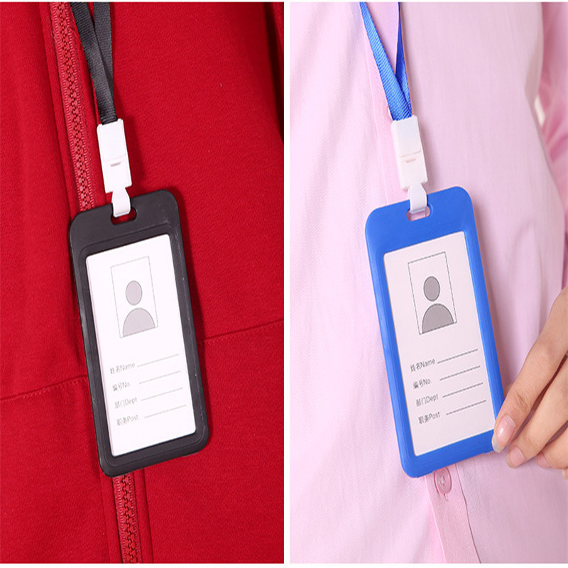 Висококачествени 805 Многоцветни имена Притежатели на кредитни карти Банкова карта Автобус ID Идентификация Въже Притежател на значка Ученически ученически офис консумативи