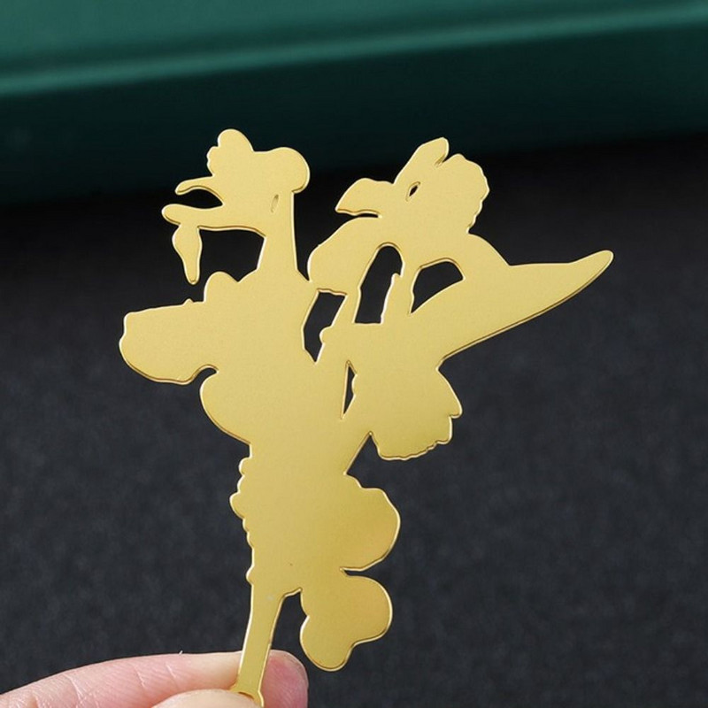 Kreativno cvijeće u kineskom stilu, mjedena knjižna oznaka s privjeskom s resicama Retro štipaljke za knjige Učenički fini suvenir Školski uredski pribor