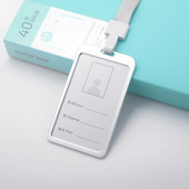 Βάση κάρτας από κράμα αλουμινίου με λουράκι με κορδόνι Προσωπικό Κάρτα εργασίας Κάρτα ταυτότητας Κάτοχος σήματος Κάρτα πρόσβασης μανίκι κάρτας Επαγγελματικές προμήθειες