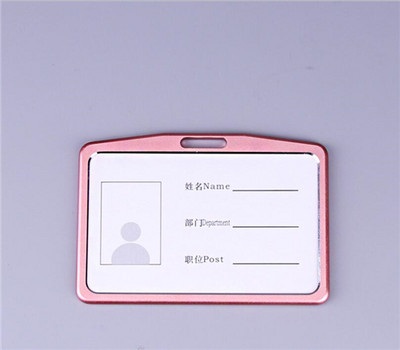 Βάση κάρτας από κράμα αλουμινίου με λουράκι με κορδόνι Προσωπικό Κάρτα εργασίας Κάρτα ταυτότητας Κάτοχος σήματος Κάρτα πρόσβασης μανίκι κάρτας Επαγγελματικές προμήθειες