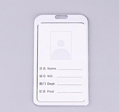 Βάση κάρτας από κράμα αλουμινίου με λουράκι με κορδόνι Προσωπικό Κάρτα εργασίας Κάρτα ταυτότητας Κάτοχος σήματος Κάρτα πρόσβασης μανίκι κάρτας Επαγγελματικές προμήθειες