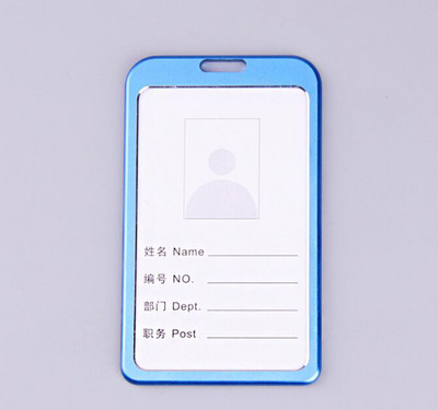 Βάση κάρτας από κράμα αλουμινίου με λουράκι με κορδόνι Προσωπικό Κάρτα εργασίας Κάρτα ταυτότητας Κάτοχος σήματος Κάρτα πρόσβασης μανίκι κάρτας Επαγγελματικές προμήθειες