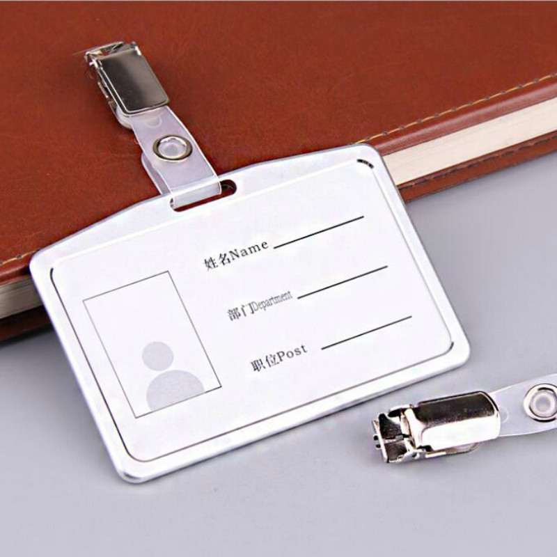 Βάση κάρτας από κράμα αλουμινίου με λουράκι με κορδόνι Προσωπικό Κάρτα εργασίας Κάρτα ταυτότητας Κάτοχος σήματος Κάρτα πρόσβασης μανίκι κάρτας Επαγγελματικές προμήθειες