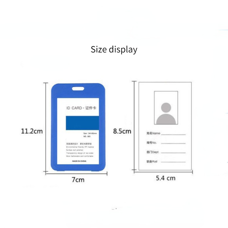 Βάση κάρτας από κράμα αλουμινίου με λουράκι με κορδόνι Προσωπικό Κάρτα εργασίας Κάρτα ταυτότητας Κάτοχος σήματος Κάρτα πρόσβασης μανίκι κάρτας Επαγγελματικές προμήθειες