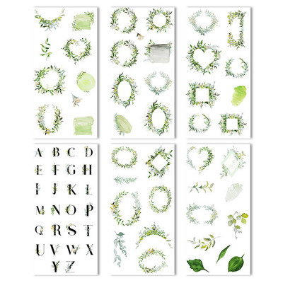 6 loksnes/iepakojumā Karikatūra Cat Washi papīra uzlīme Kawaii žurnāla uzlīmes Scrapbooking ikdienas plānotājs Kancelejas piederumi