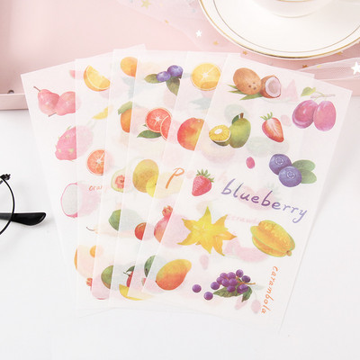 6 loksnes/iepakojumā Karikatūra Cat Washi papīra uzlīme Kawaii žurnāla uzlīmes Scrapbooking ikdienas plānotājs Kancelejas piederumi