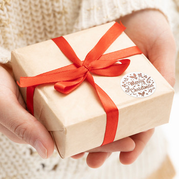 100-500 τεμ. Ροζ χρυσό Χαρούμενα Χριστουγεννιάτικα αυτοκόλλητα Αυτοκόλλητα γιορτινά αυτοκόλλητα για χριστουγεννιάτικη διακόσμηση Ετικέτα κάρτες γάμου