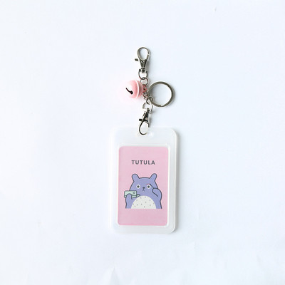 LITZY Kawaii kaktusa nozīmītes kartes turētājs ar zvaniņu biroja skolas nozīmītes turētājam Medmāsas ārsta identifikācijas karte atslēgu piekariņa Porte emblēma