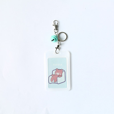 LITZY Kawaii kaktusa nozīmītes kartes turētājs ar zvaniņu biroja skolas nozīmītes turētājam Medmāsas ārsta identifikācijas karte atslēgu piekariņa Porte emblēma