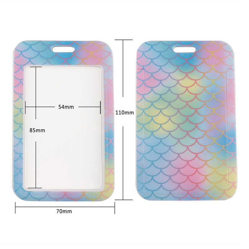 ER1900 Модна русалка с люспи презрамка за врат за ключове ID Card Gym Телефон презрамки USB държач за значки Направи си сам Hang Rope Lariat Lanyard