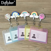 Vaivorykštės balandis medicinos seselė Gydytojas studento ženklelio ritė ID Vardo kortelės laikiklis Ištraukiamas atatrankos Yoyo Ski Pass kortelės ženklelis Biuro produktai