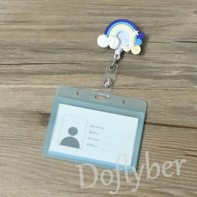 Vaivorykštės balandis medicinos seselė Gydytojas studento ženklelio ritė ID Vardo kortelės laikiklis Ištraukiamas atatrankos Yoyo Ski Pass kortelės ženklelis Biuro produktai