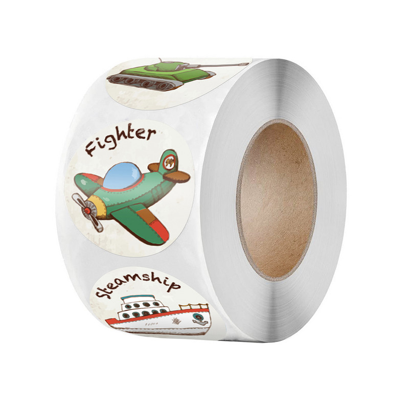 100-500 бр. Стикери за камиони за деца Scrapbooking Награда Стикер Конструкция Кола Парти за рожден ден Подарък Играчка Декор за деца