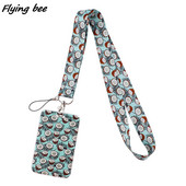 Flyingbee X1722 Fruit Coconut Nyakpánt Zsinór Kulcsokhoz Személyi igazolvány Edzőterem Mobiltelefon szíjak USB jelvénytartó Barkács akasztókötél