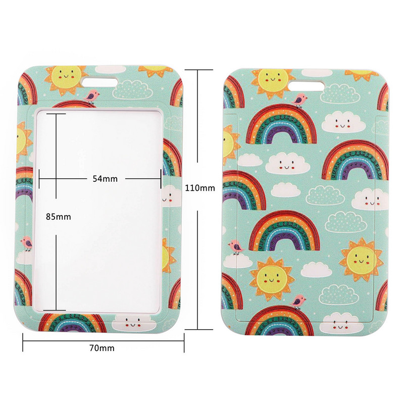 CB1304 Rainbow Lanyard за ключодържател Капак за лична карта Паспорт Студентски мобилен телефон USB държач за значка Ключодържател Презрамки за врата Аксесоари